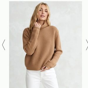 Jenni Kayne, Cropped Fisherman Turtleneck, size Small